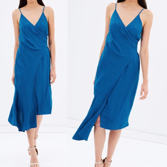 KEEPSAKE the Label Dresses & Skirts - NWT Keepsake Marine Wrap Asymmetric Midi Dress